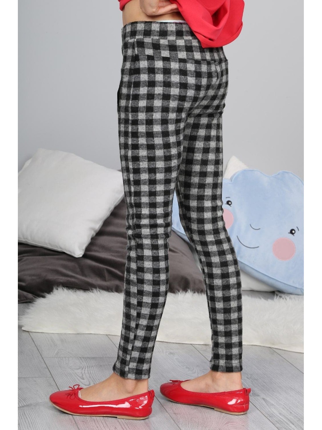 Black Plaid Pants NDZ53221 - Online store - Boutique